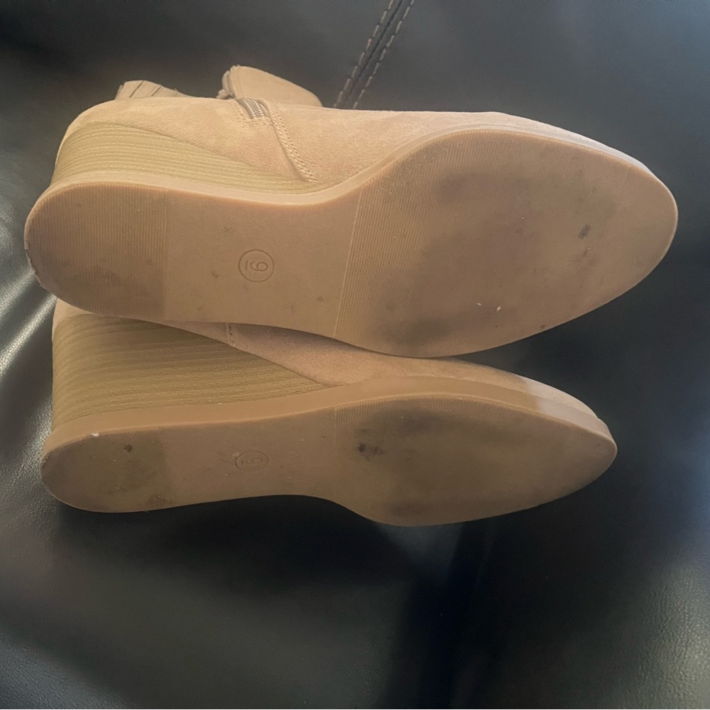 Universal Thread Beige Ankle Booties - image 6